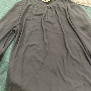 LOFT Charcoal Blouse